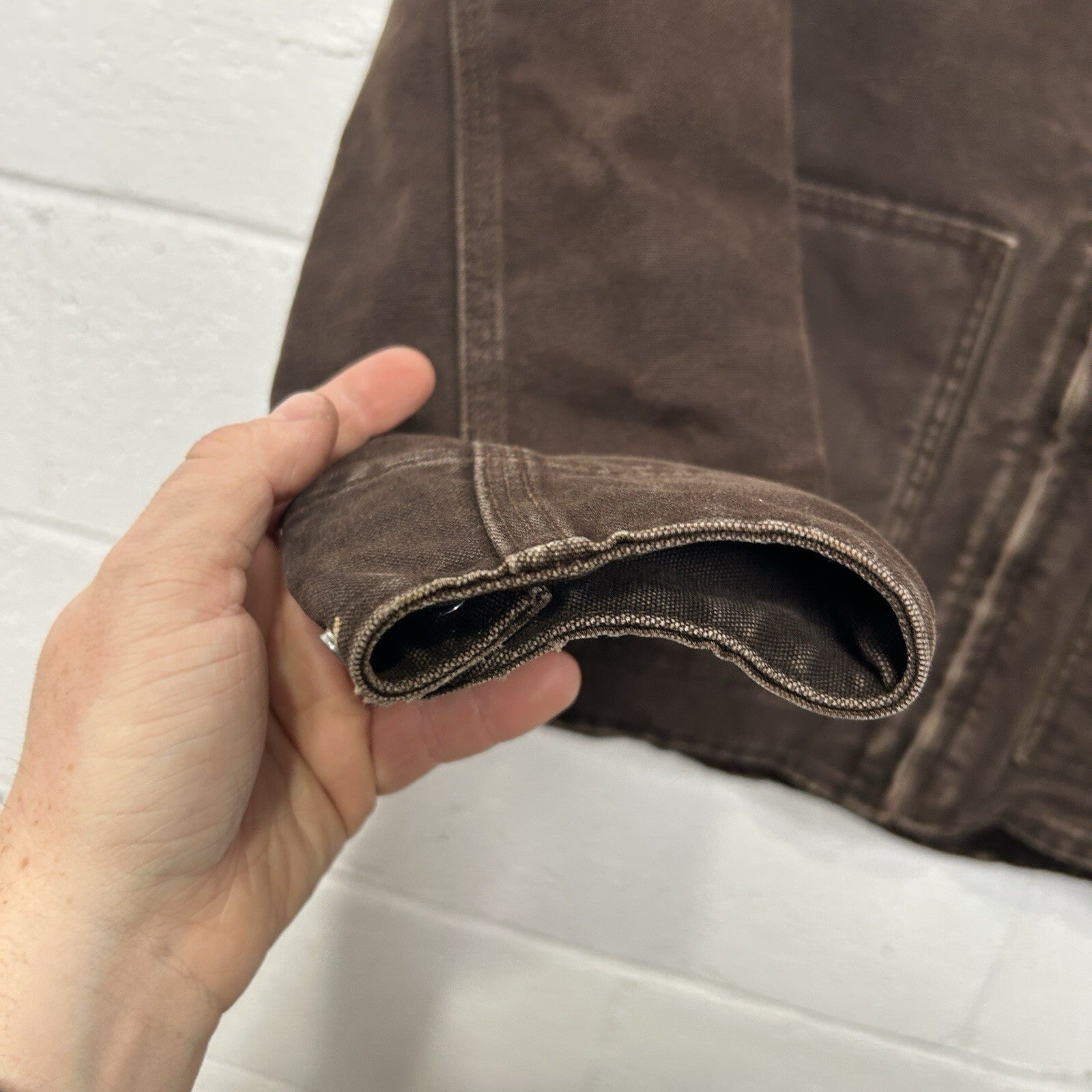 Vintage Carhartt Sherpa-Lined Canyon Jacket “Dark Brown” WJ022 DKB Women’s Large