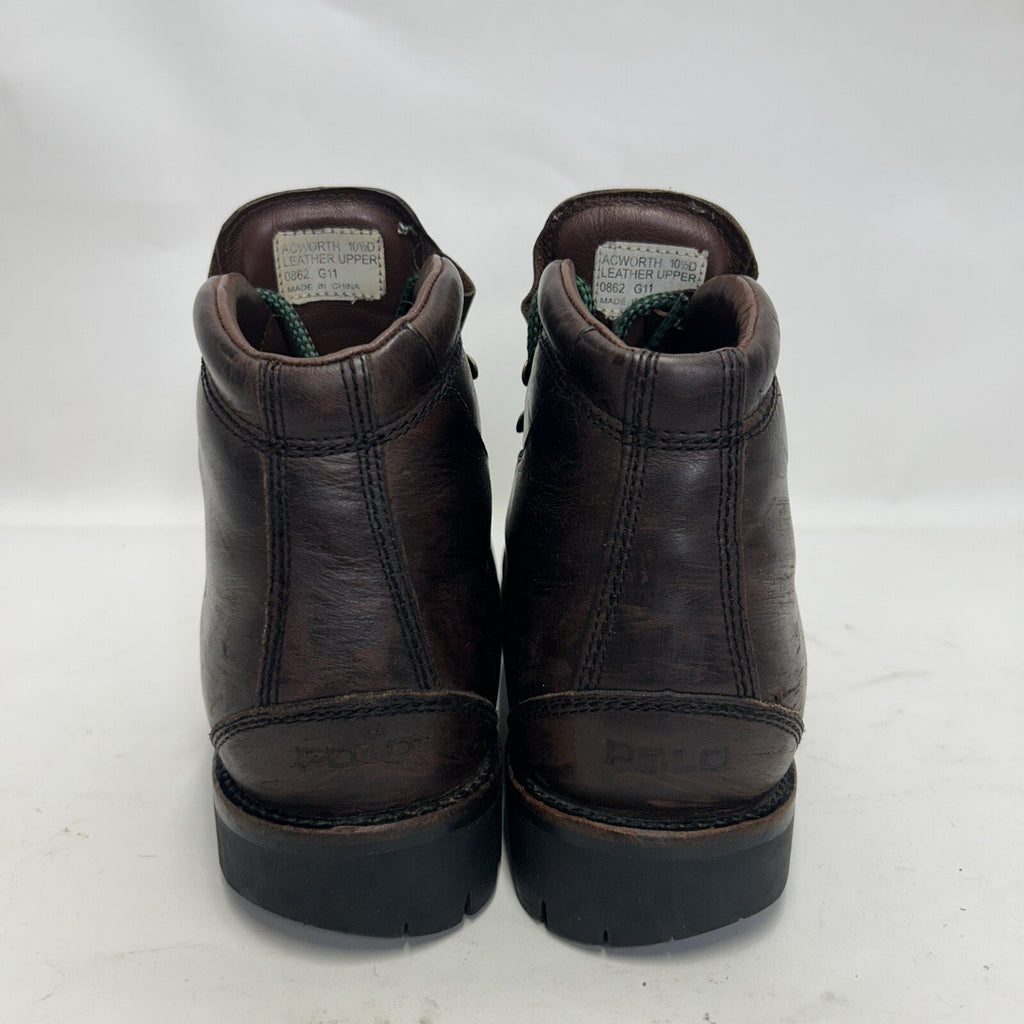 Vintage Polo Ralph Lauren Acworth Calf Leather Hiking Boots “Brown” Men’s 10.5D