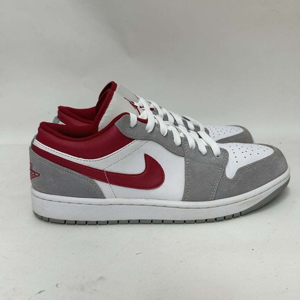 Nike Air Jordan 1 Low Retro SE “Light Grey/Red/White” DC6991-016 Men's 10 Worn