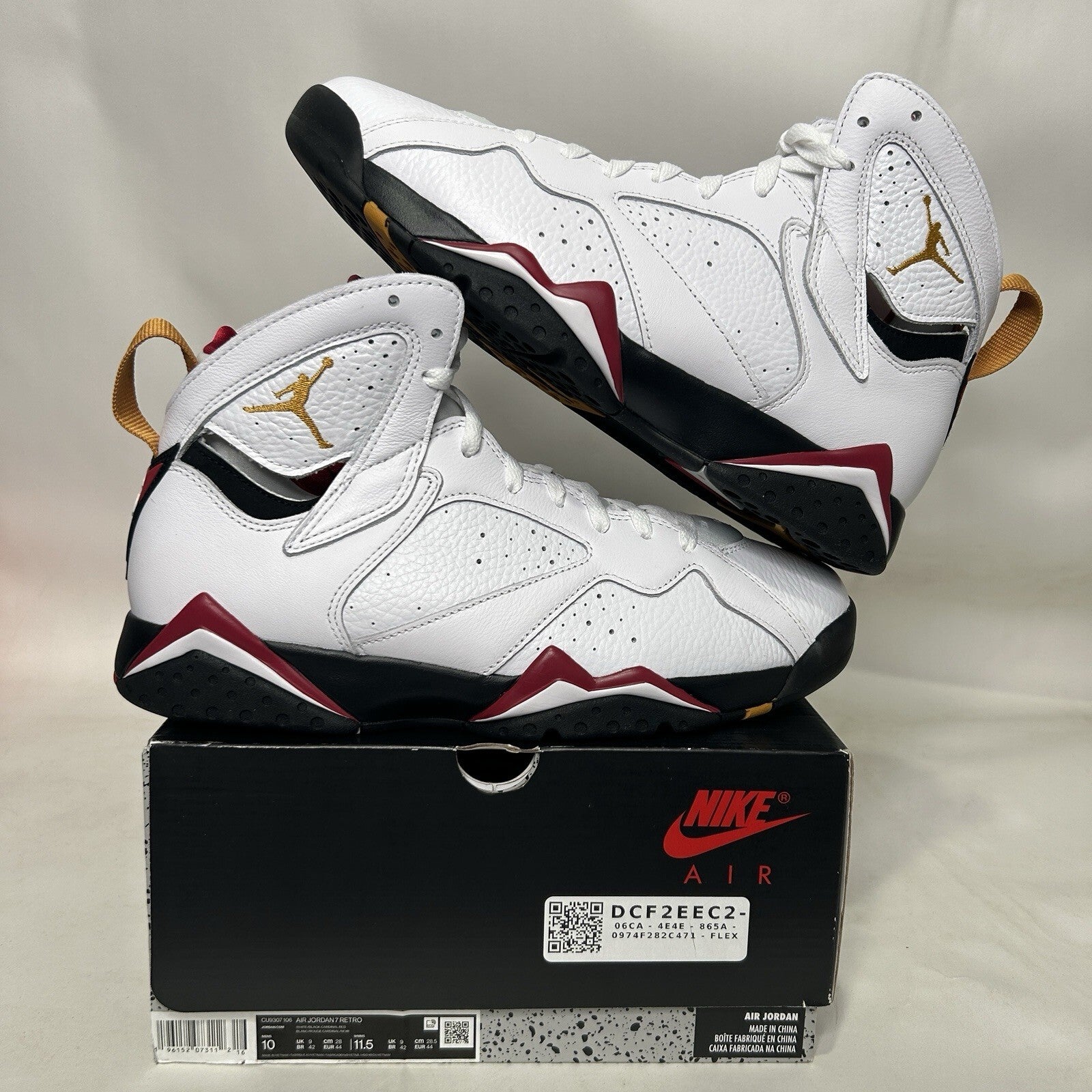 Nike Air Jordan 7 Retro OG “Cardinal Red” CU9307-106 Men’s 10 New