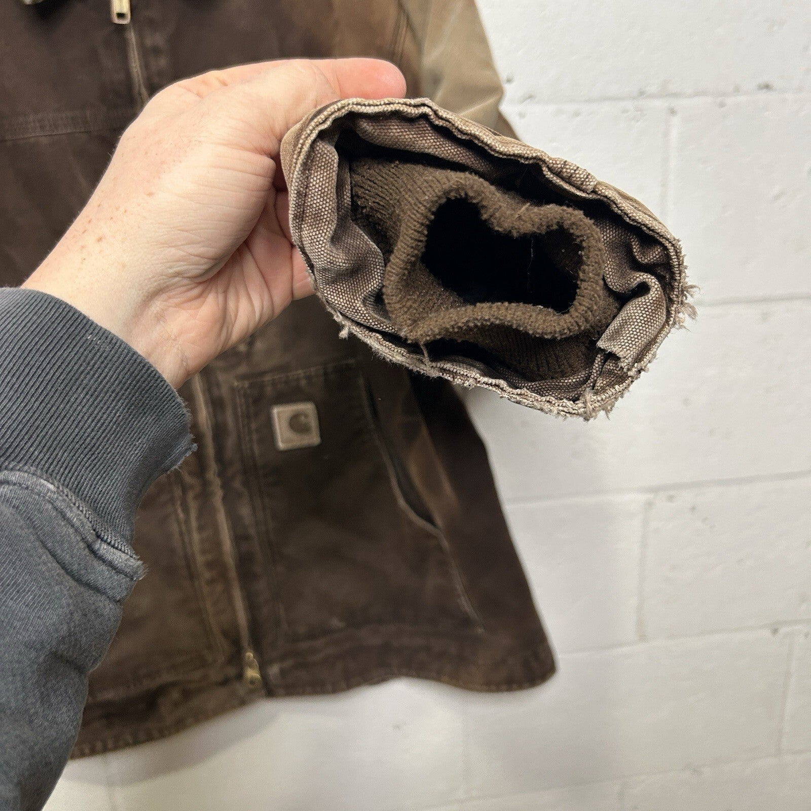 Vintage Carhartt Sherpa-Lined Ridge Jacket “Dark Brown” C61 DKB Men’s X-Large
