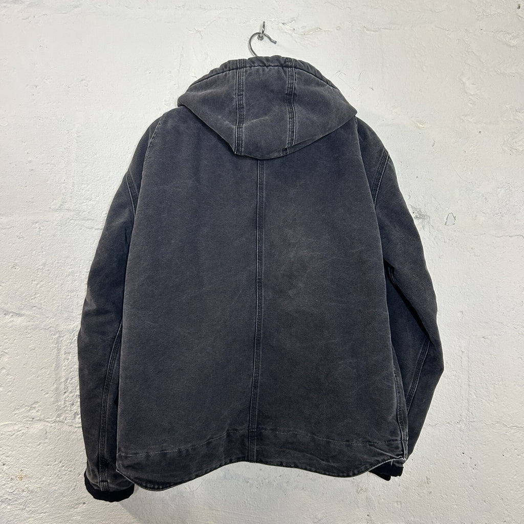 Carhartt Sherpa-Lined Multi Pocket Jacket Hooded “Black” 102285-001 Men’s Medium