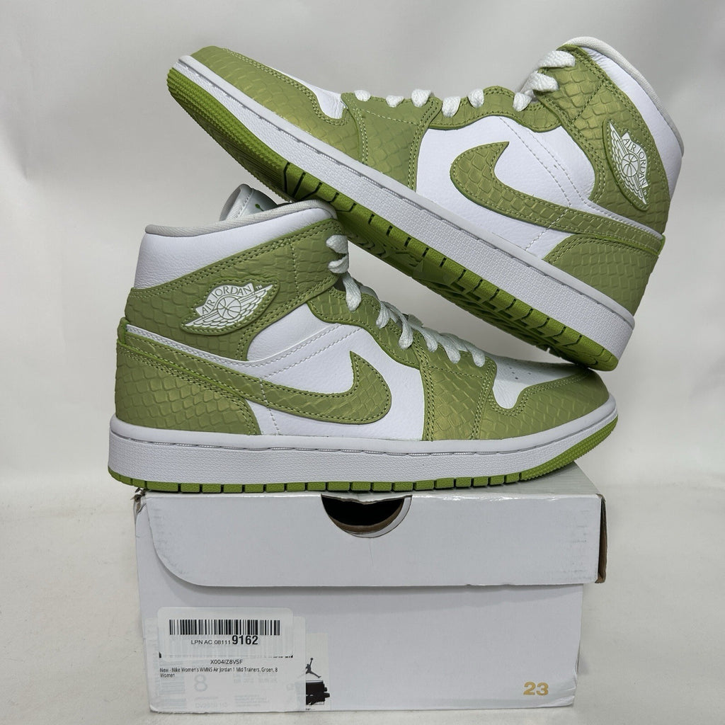 Nike Air Jordan 1 Retro Mid SE WMNS “Green Python” DV2959-113 Women’s 8 New