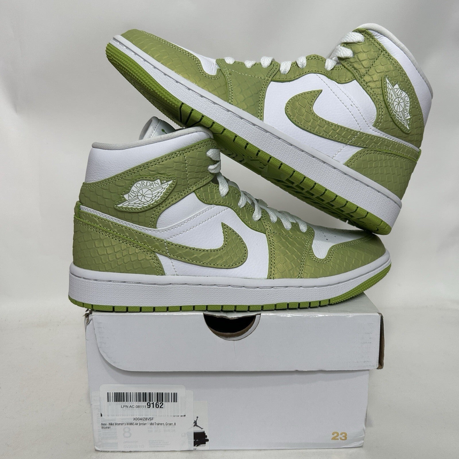 Nike Air Jordan 1 Retro Mid SE WMNS “Green Python” DV2959-113 Women’s 8 New