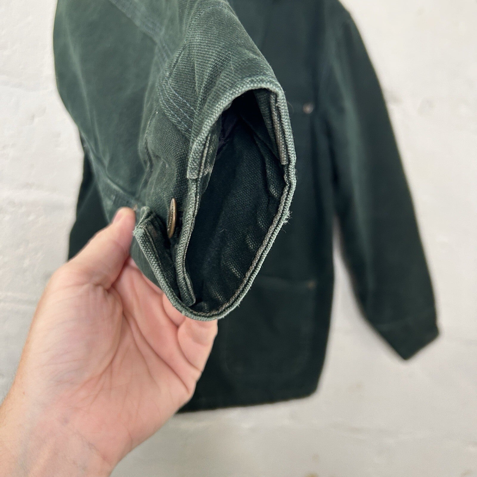 Vintage Carhartt Blanket-Lined Chore Coat “Spruce Green” C02 SPC Men’s Small