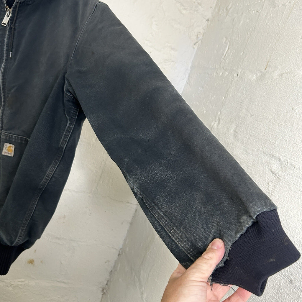 Vintage Faded Carhartt Quilted Active Jacket “Black” J140 BLK Men’s X-Large