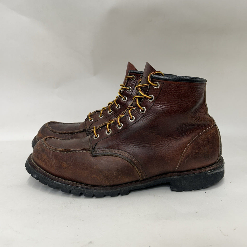 Red Wing Roughneck 6-inch Moc Work Boots “Dark Brown” 8146 Men’s 12D Worn