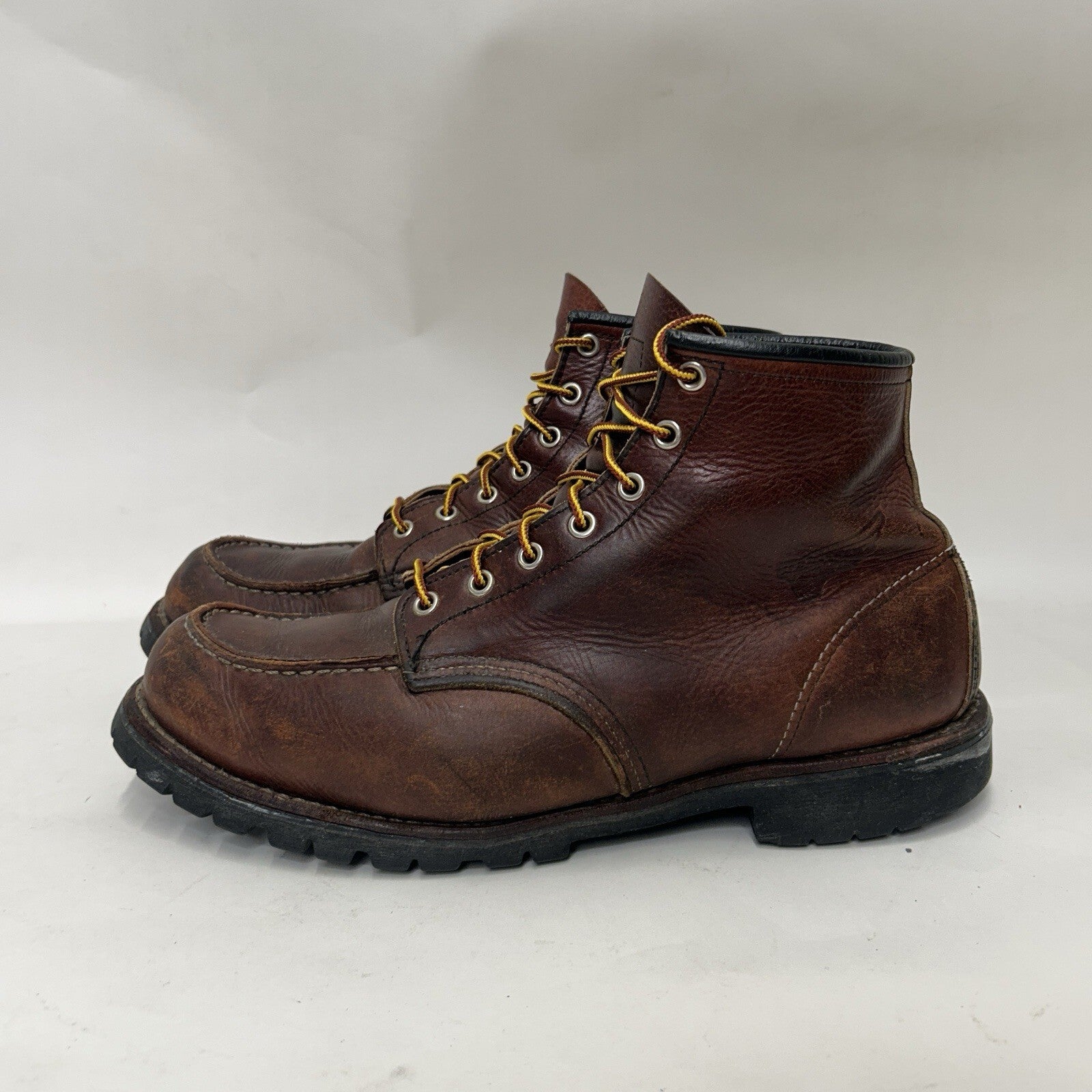 Red Wing Roughneck 6-inch Moc Work Boots “Dark Brown” 8146 Men’s 12D Worn