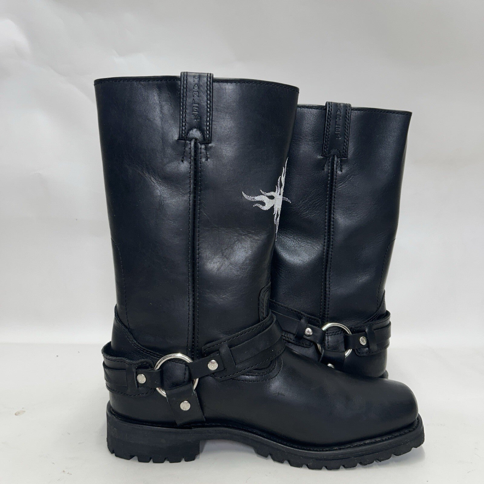 Vintage Harley-Davidson Motorcycle Flame Logo Boots “Black” 91055 Men’s 11