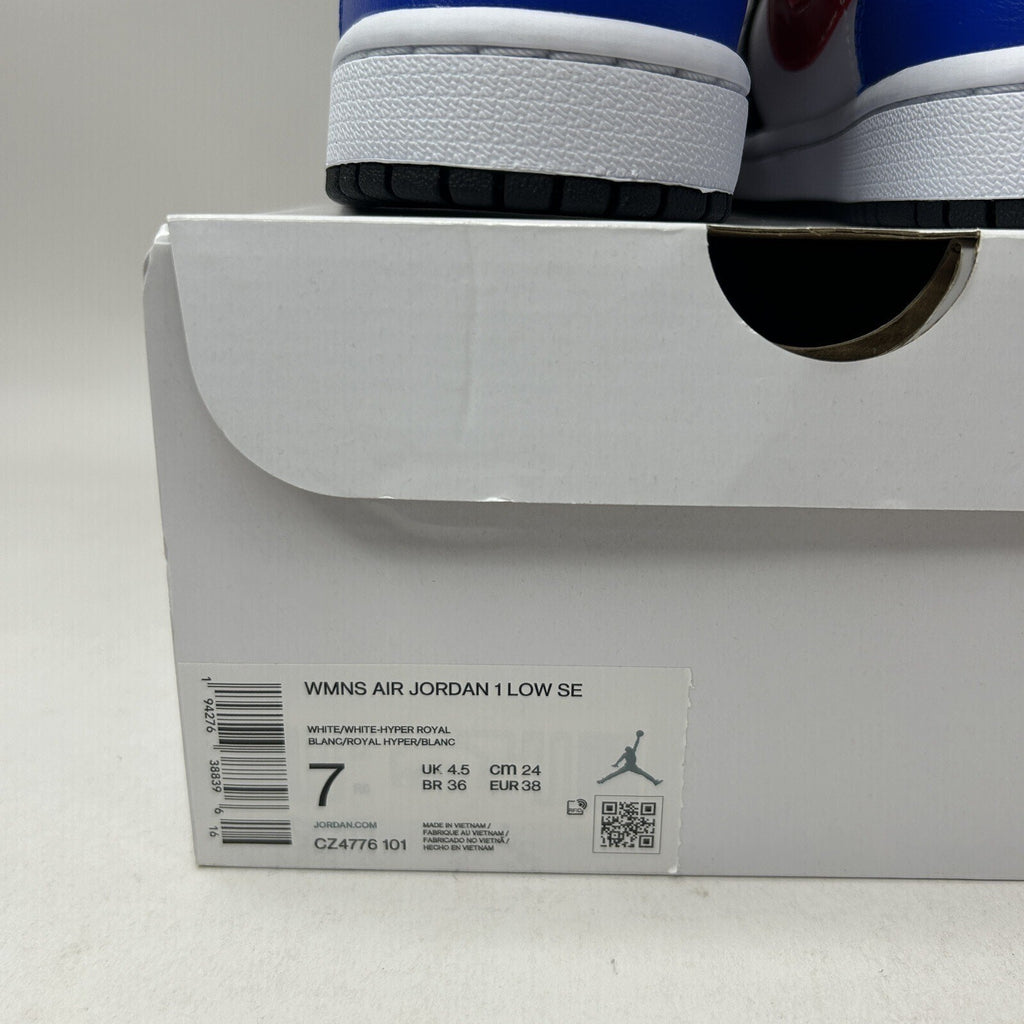 Nike Air Jordan 1 Low SE “Black Toe Multi-Color” CZ4776-101 Women’s 7 New