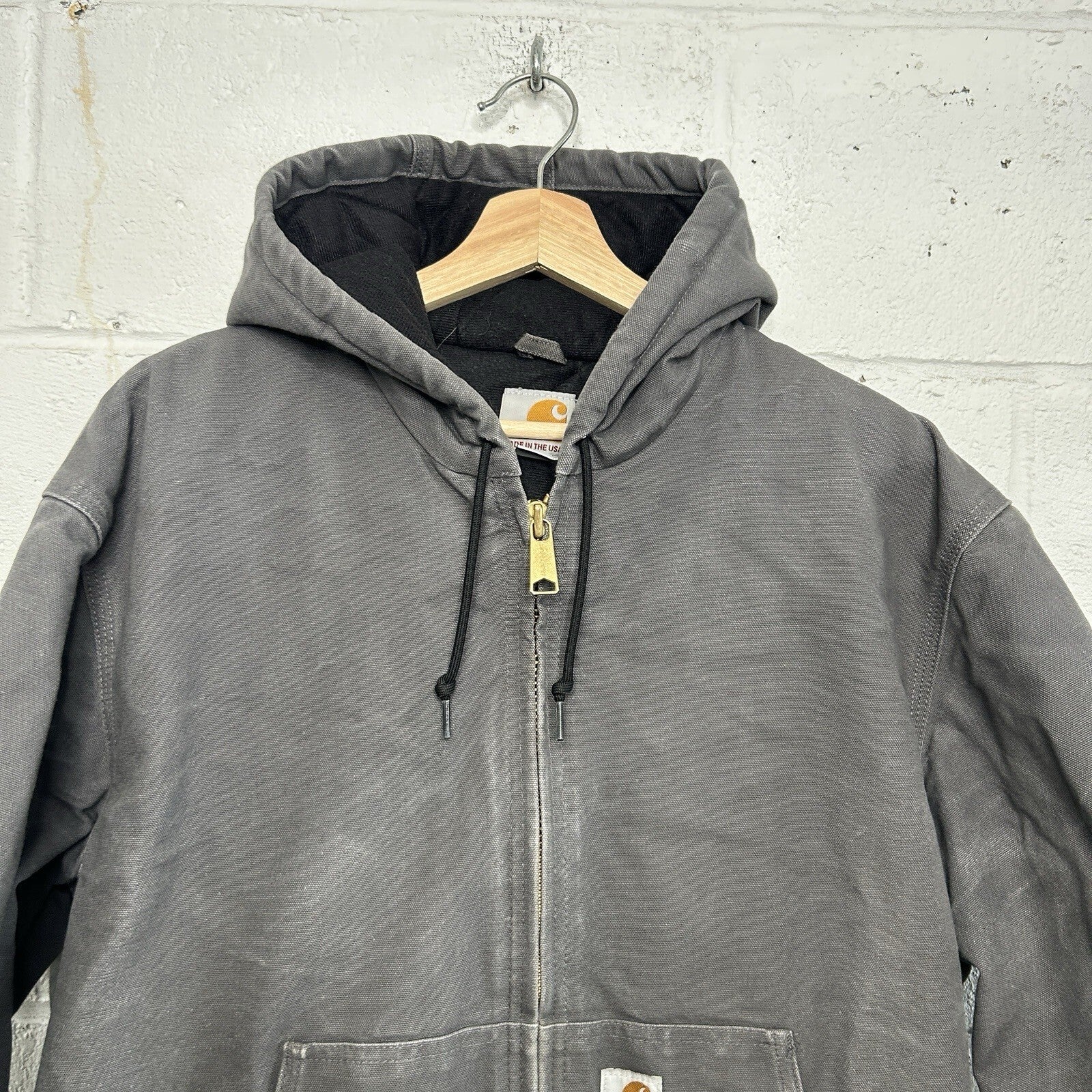 Carhartt Quilted Hooded Active Jacket “Gravel/Grey” J140-GVL Men’s Large