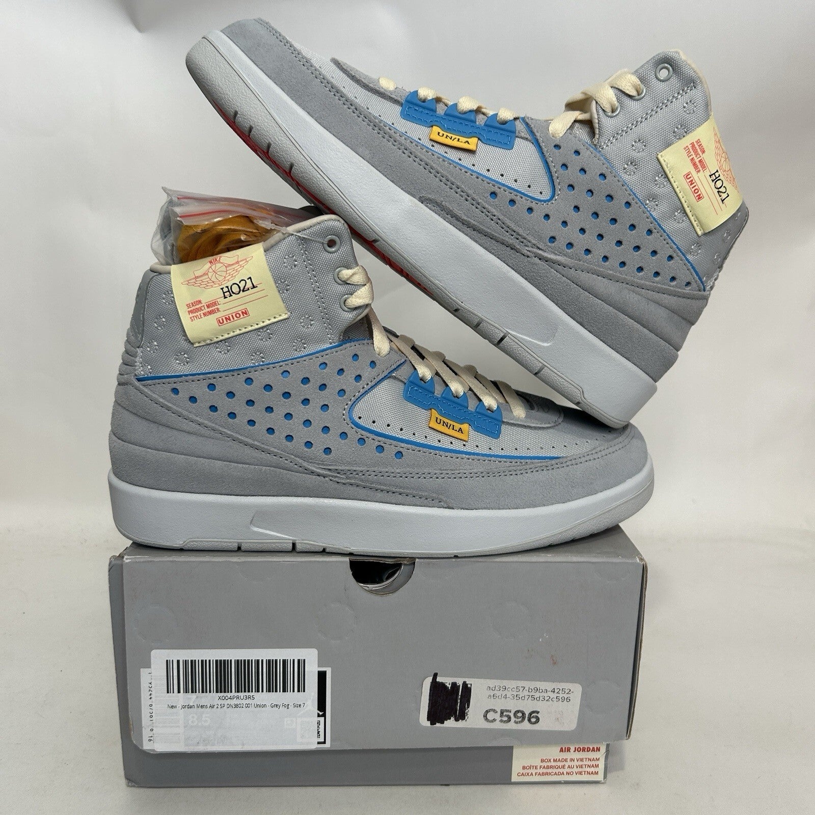 Nike Air Jordan 2 Retro SP X Union LA “Grey Fog” DN3802-001 Men’s 7/Women’s 8.5