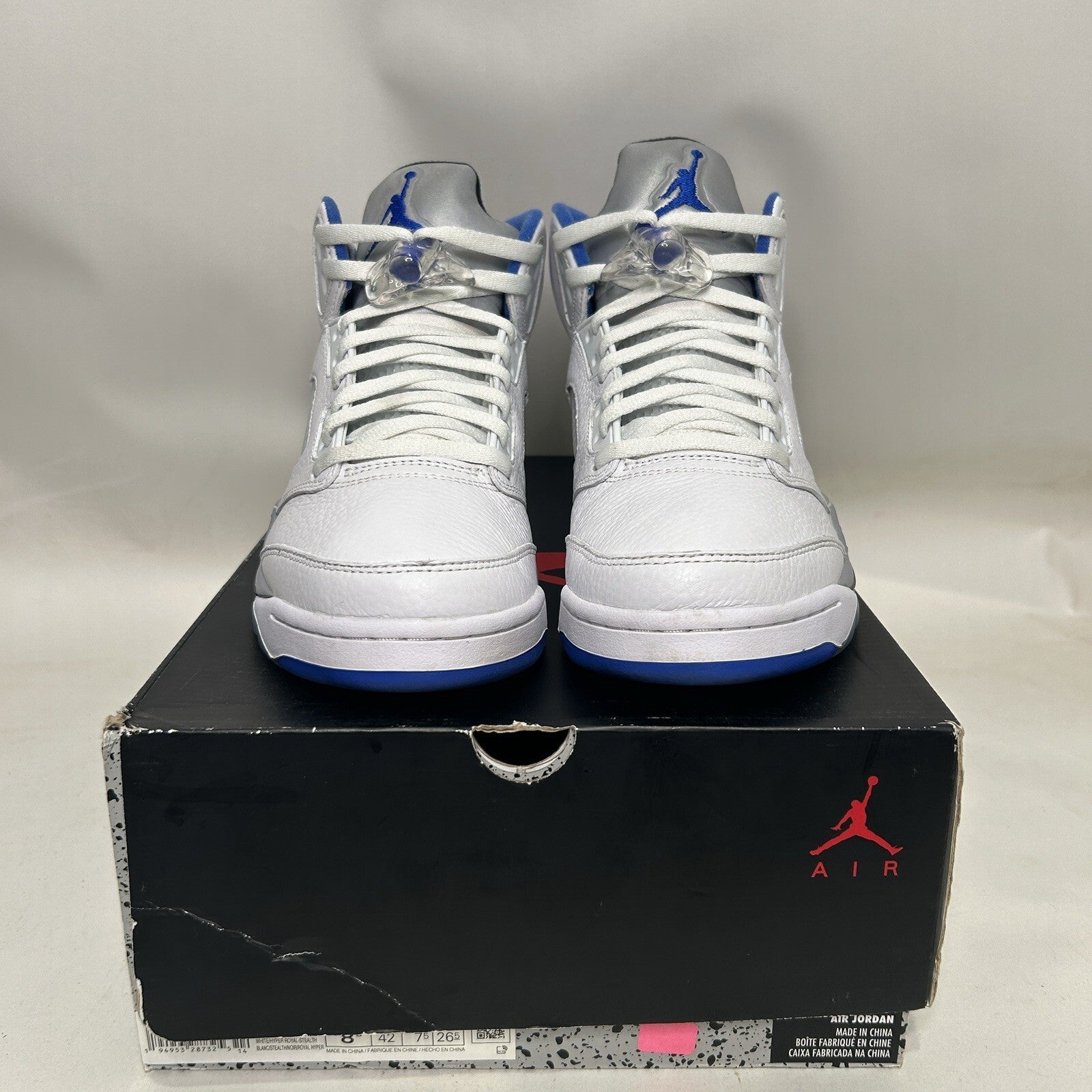 Nike Air Jordan 5 Retro “Stealth 2.0/White Blue Grey” DD0587-140 Men’s 8.5 Worn