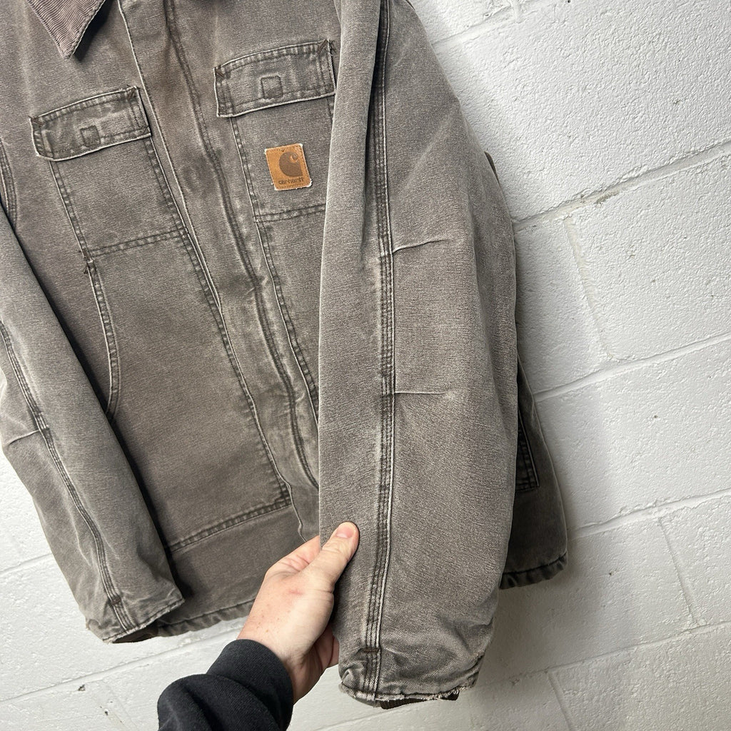 Vintage Faded Carhartt Quilted Artic Jacket “Chestnut” C26 CHT Men’s Medium