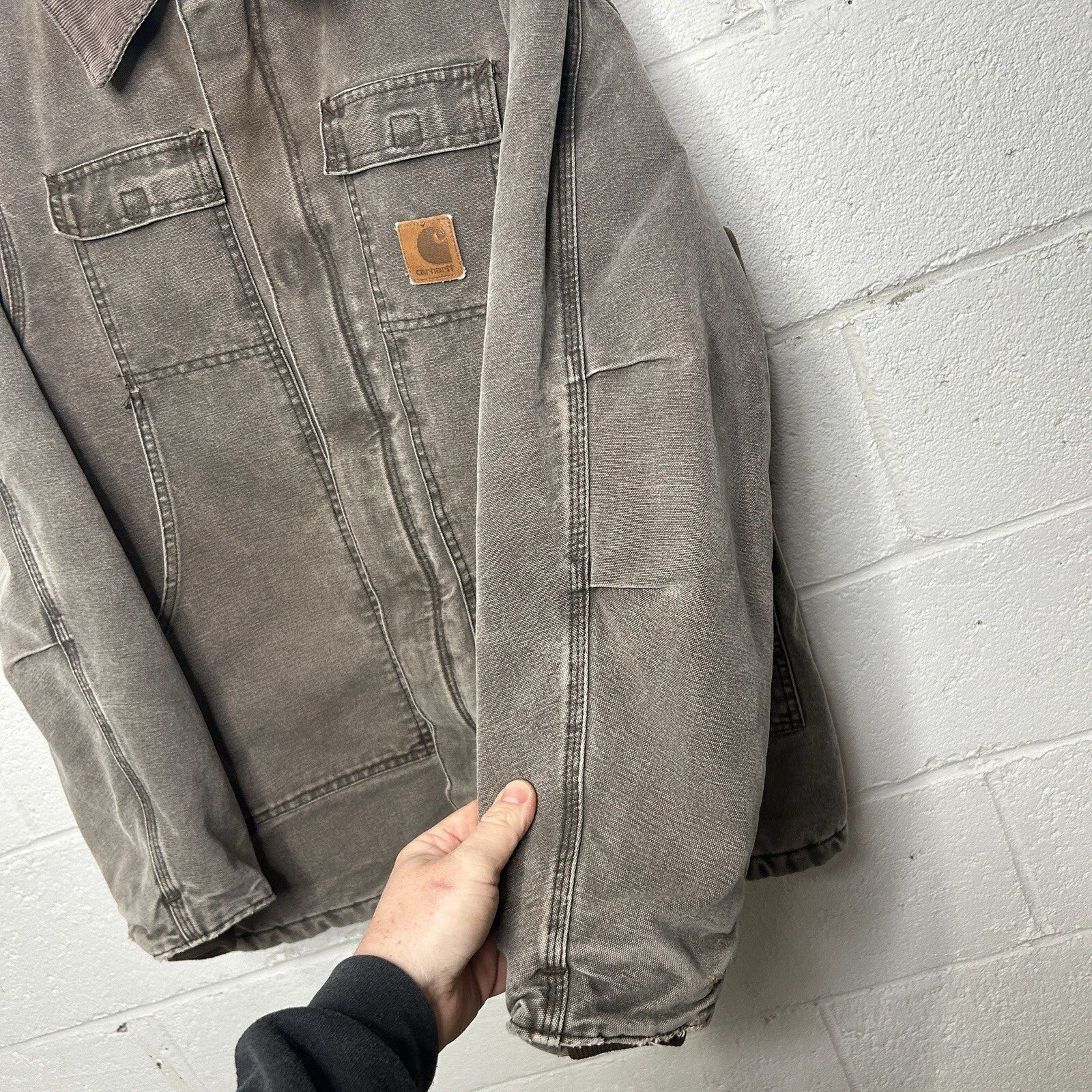 Vintage Faded Carhartt Quilted Artic Jacket “Chestnut” C26 CHT Men’s Medium