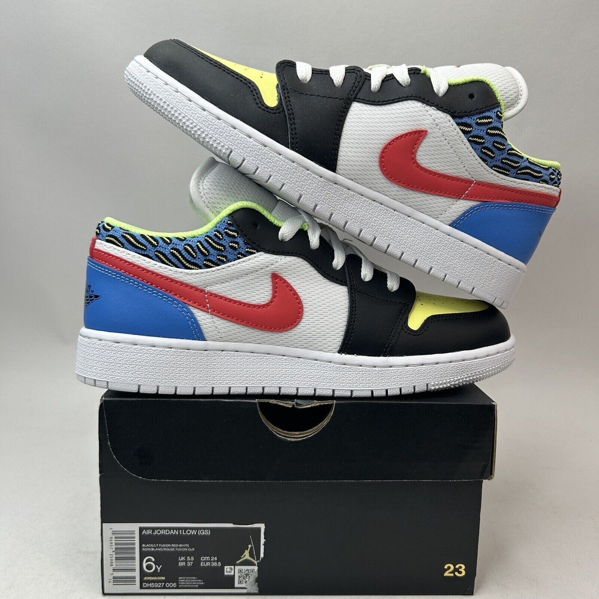 Nike Shoes Air Jordan 1 Low GS Funky Patterns/Light Fusion” 2024