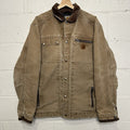Y2K Carhartt Sandstone Multi-Pocket Jacket “Frontier Brown” J285 FRB Men’s Large