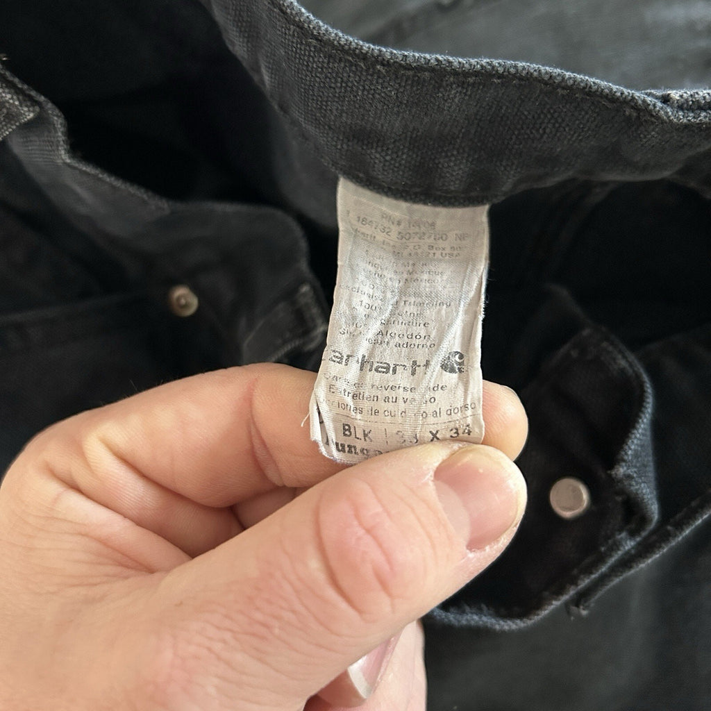Vintage Carhartt DoubleKnee Carpenter Pants “Black” B01