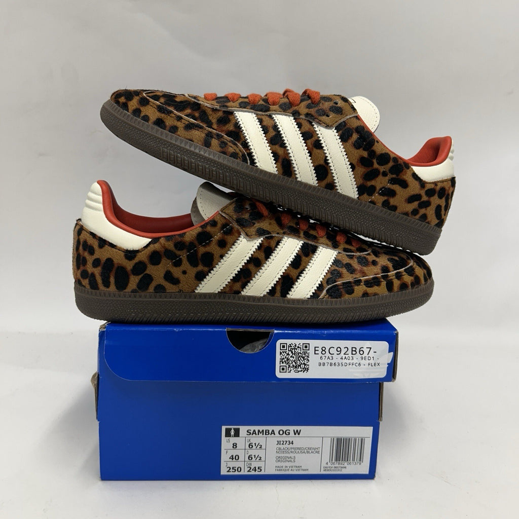 adidas Samba OG WMNS Leopard - “Preloved Red” JI2734 Women's 8 New