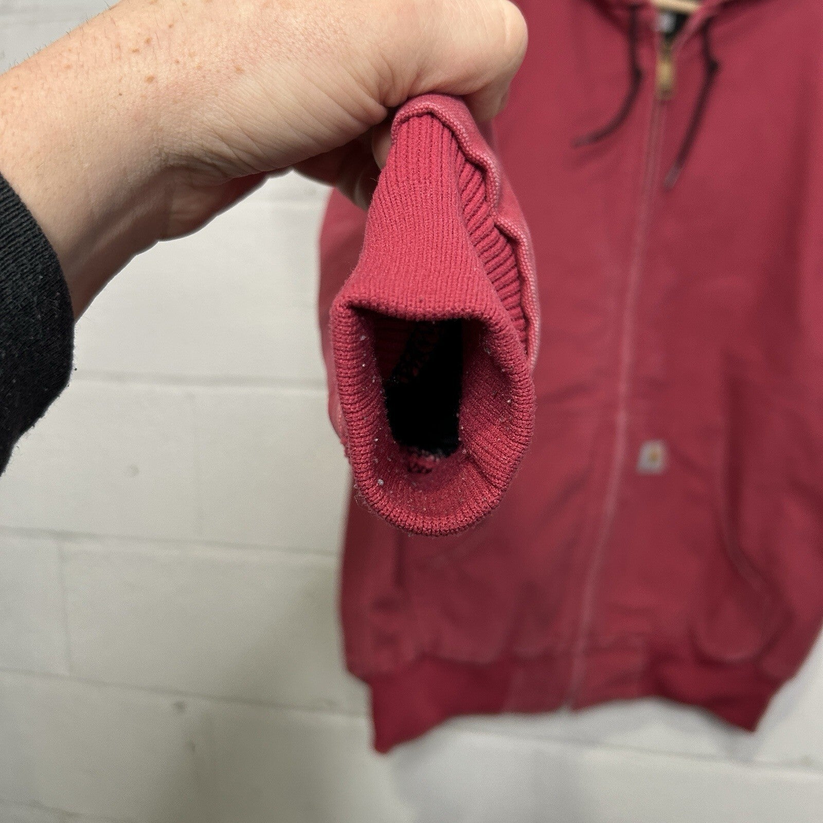 Y2K Carhartt Quilted Hooded Jacket “Crabapple Pink” WJ130 624 Women’s Medium