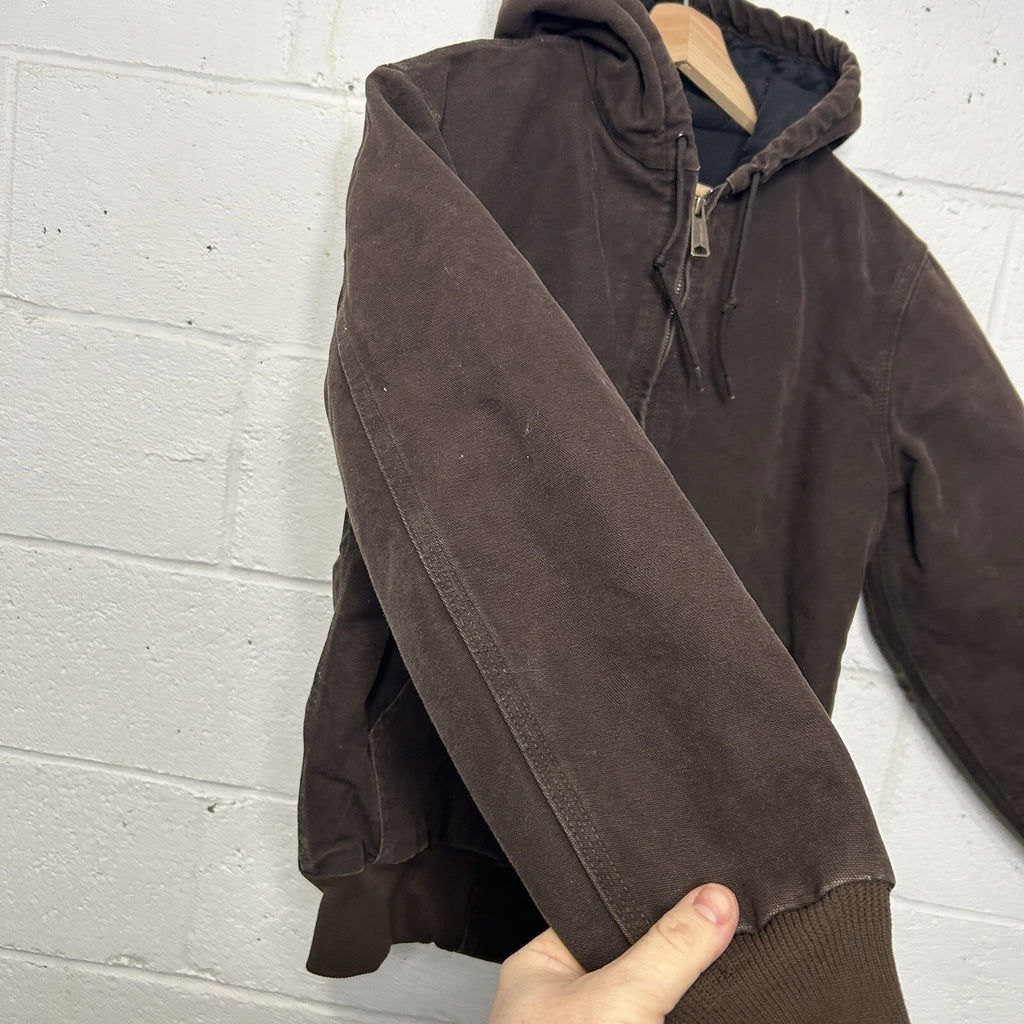 Y2K Carhartt Quilted Hooded Active Jacket “Dark Brown” WJ130 DKB Women’s XS