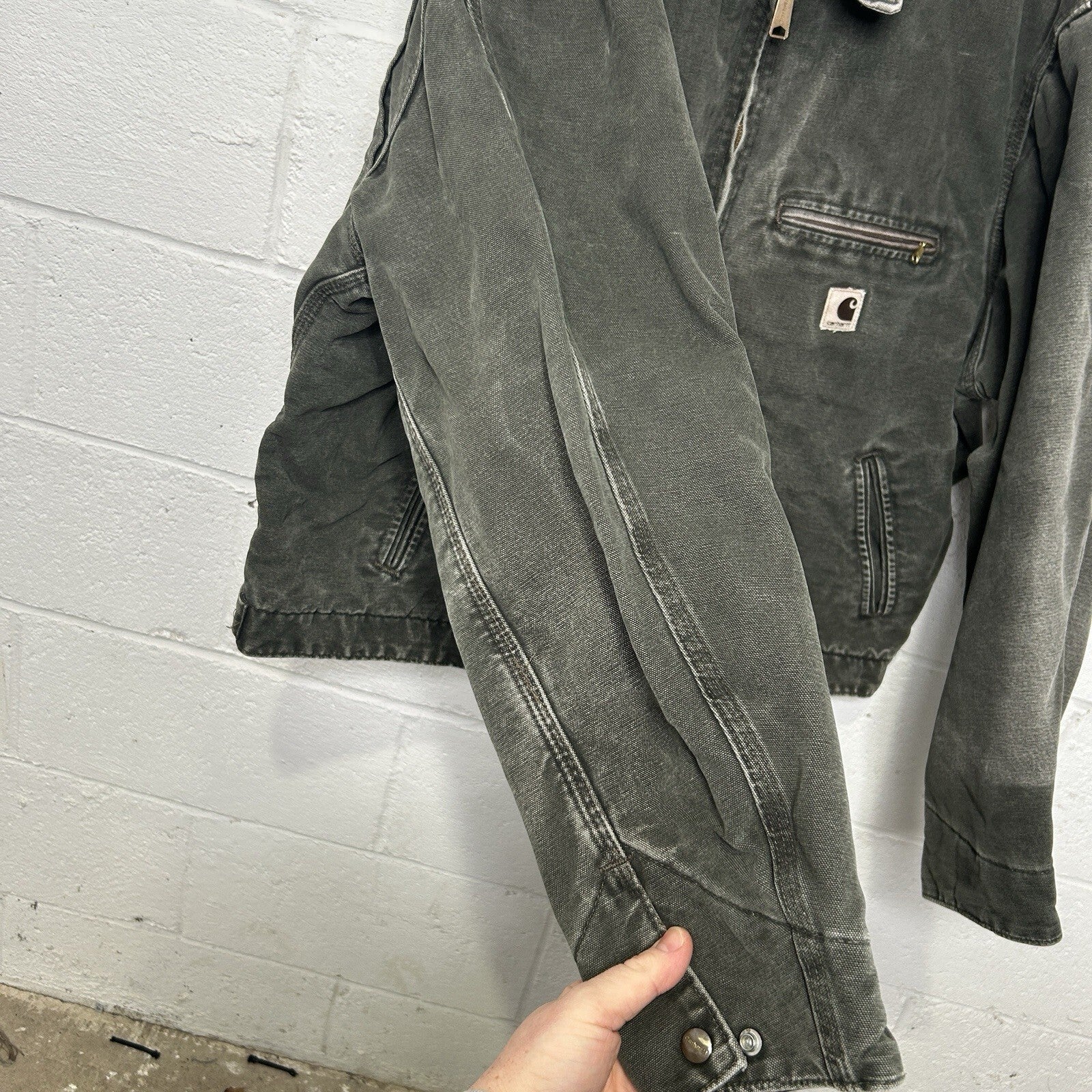 Vintage Carhartt Blanket-Lined Detroit Jacket “Moss Green” J97 MOS Men’s X-Large