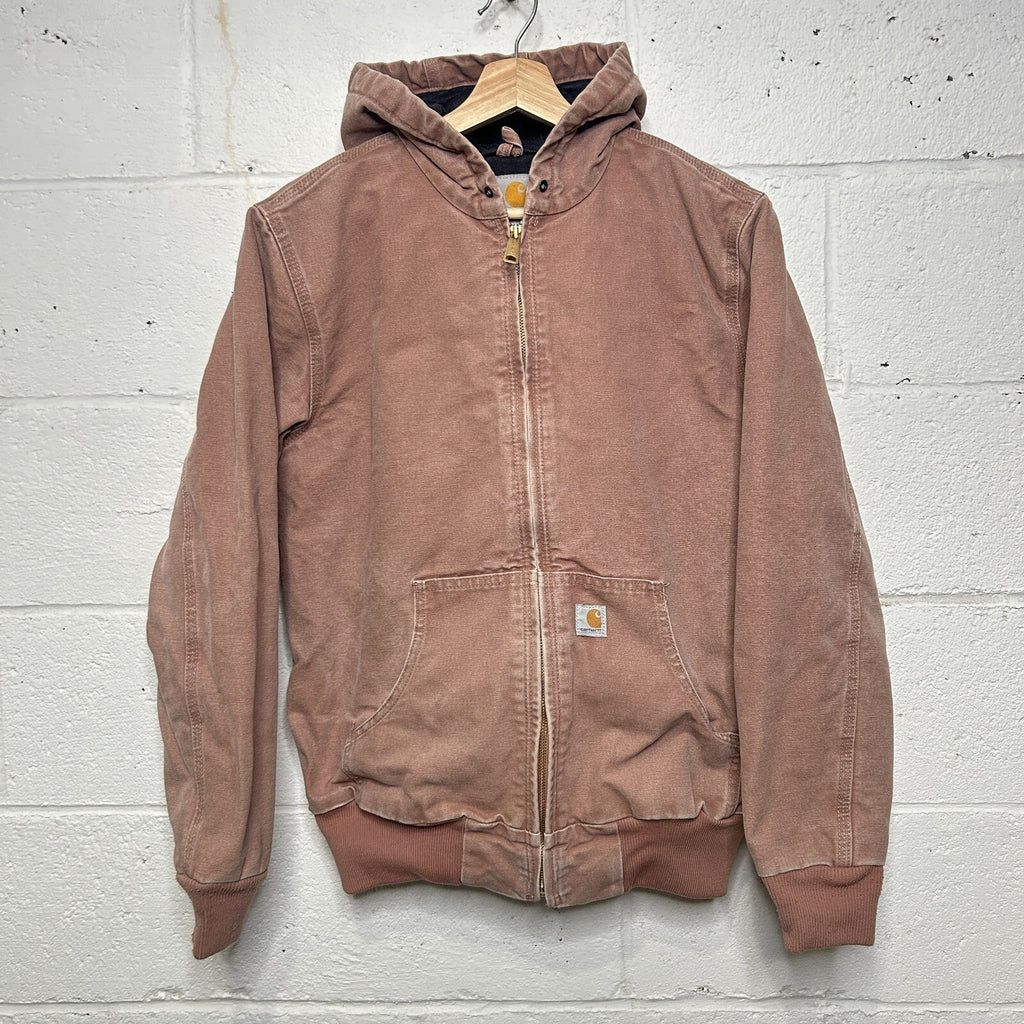 Carhartt Hooded Active Jacket “Burlwood/Dusty Pink” WJ130 667 Women’s Small