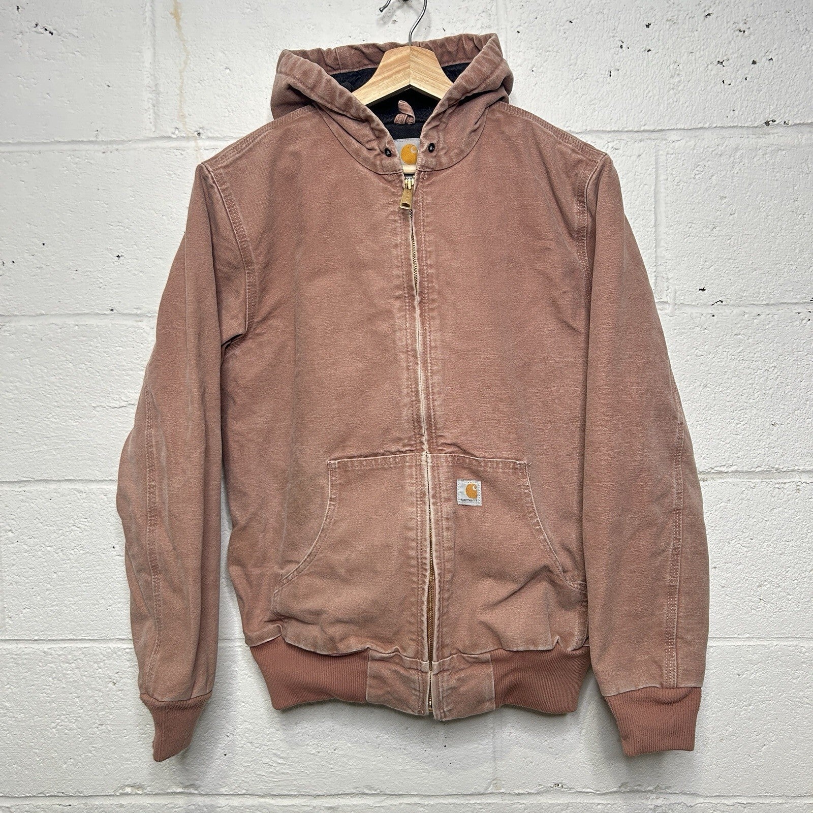 Carhartt Hooded Active Jacket “Burlwood/Dusty Pink” WJ130 667 Women’s Small