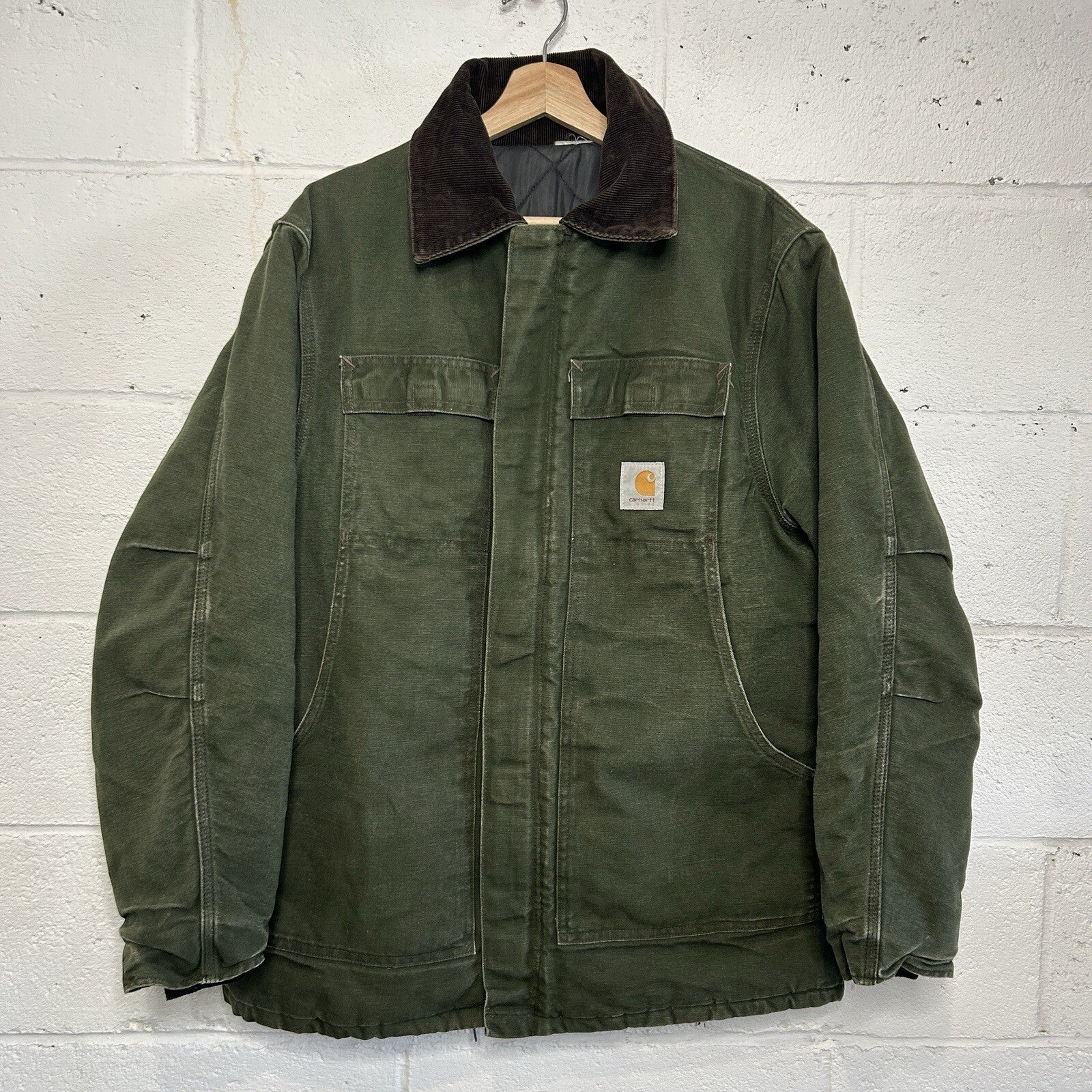 Vintage Carhartt Quilted Artic Duck Jacket “Green” CQ184 Men’s Large