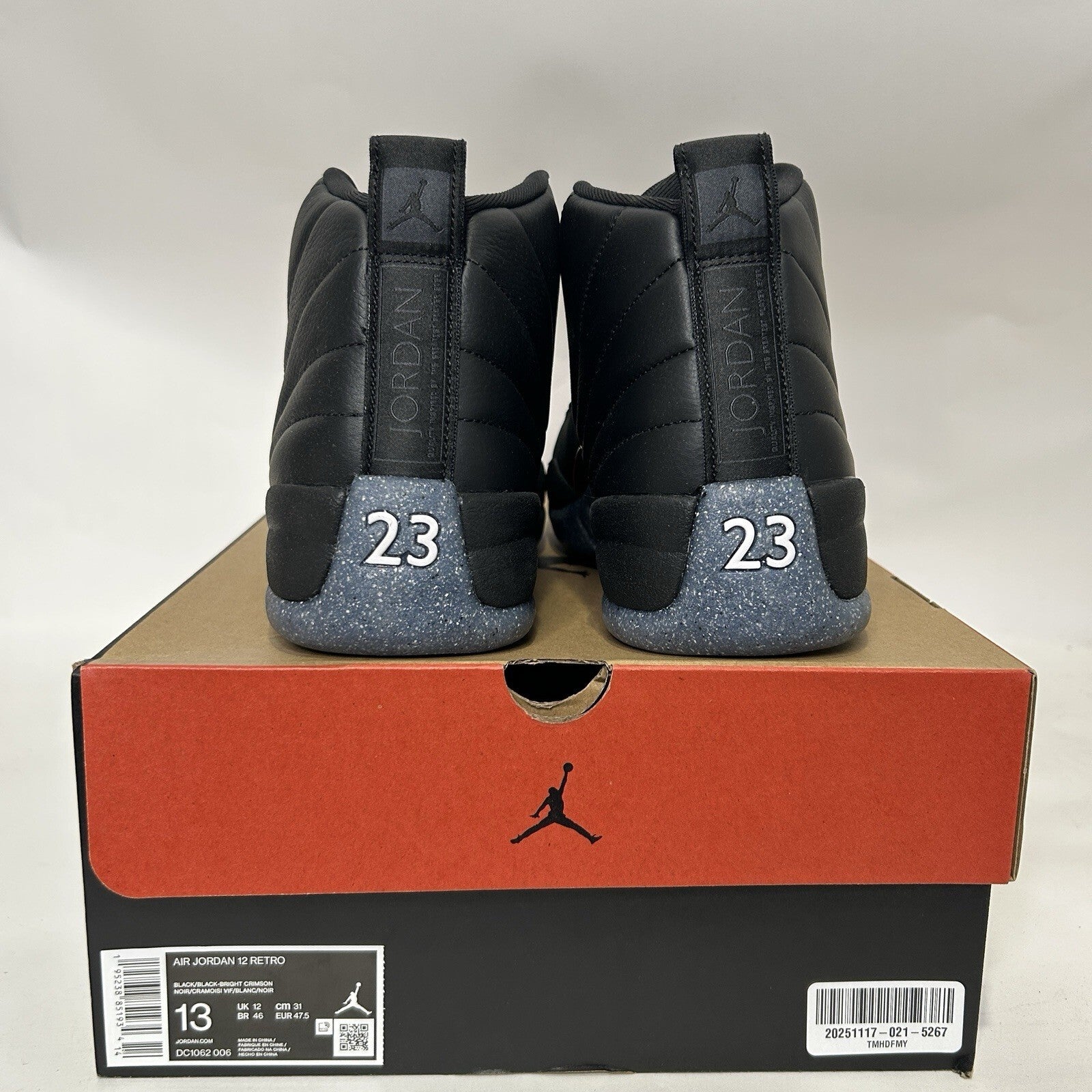 Nike Air Jordan 12 Retro Utility "Grind/Bright Crimson Black" DC1062-006 New