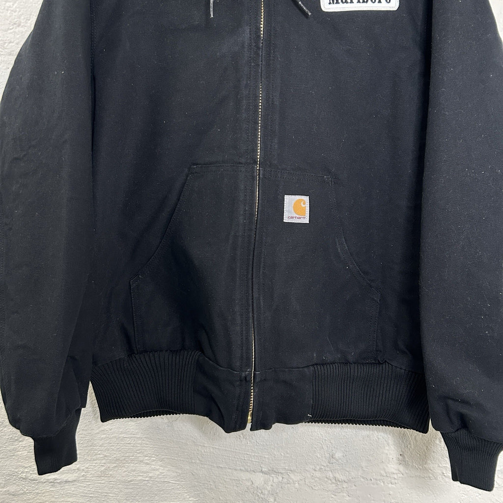 Carhartt X Marlboro Quilted Hooded Active Jacket “Black” J140 BLK Men’s Medium