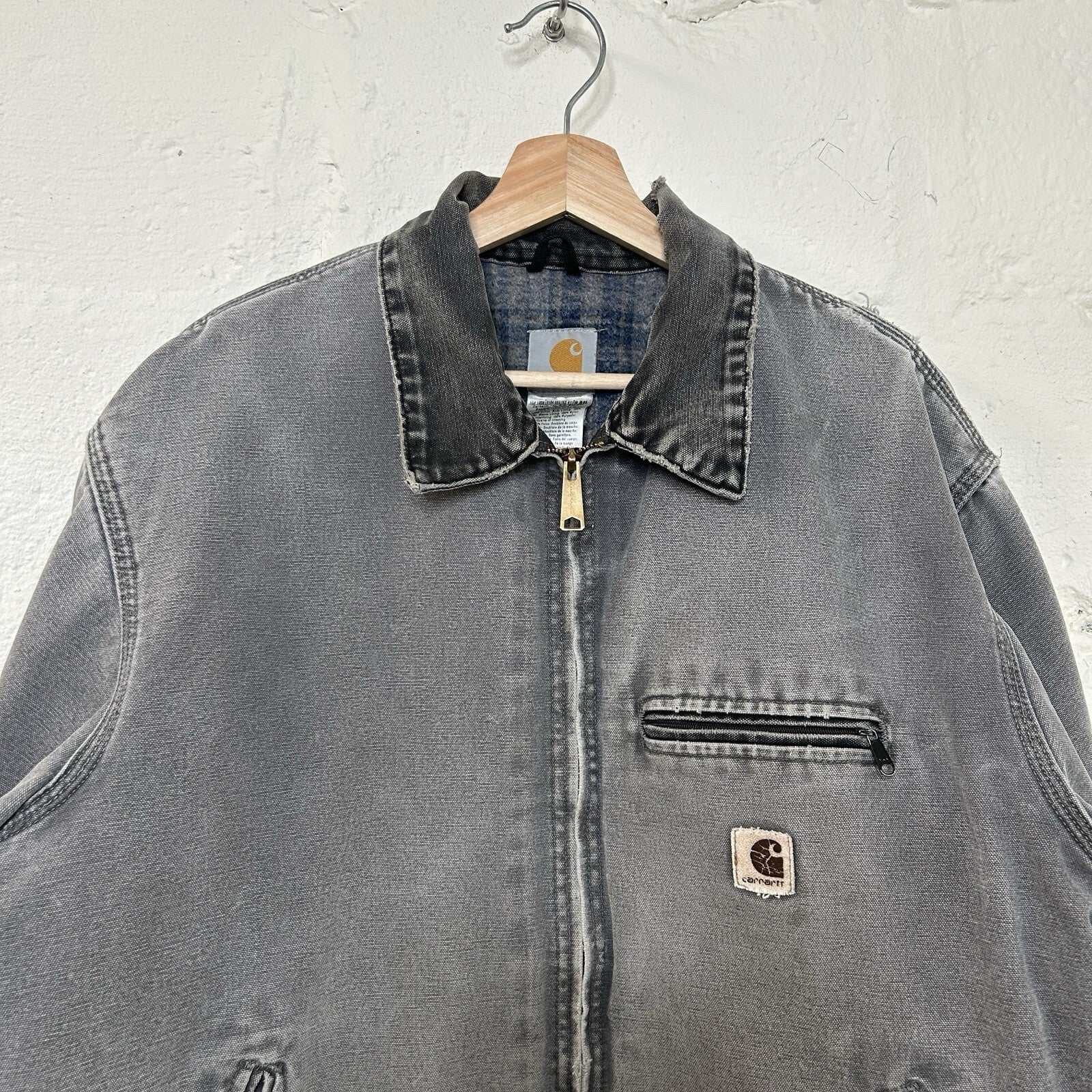 Vintage Blanket-Lined Carhartt Detroit Jacket “Metal” J97 MTL Men’s X-Large