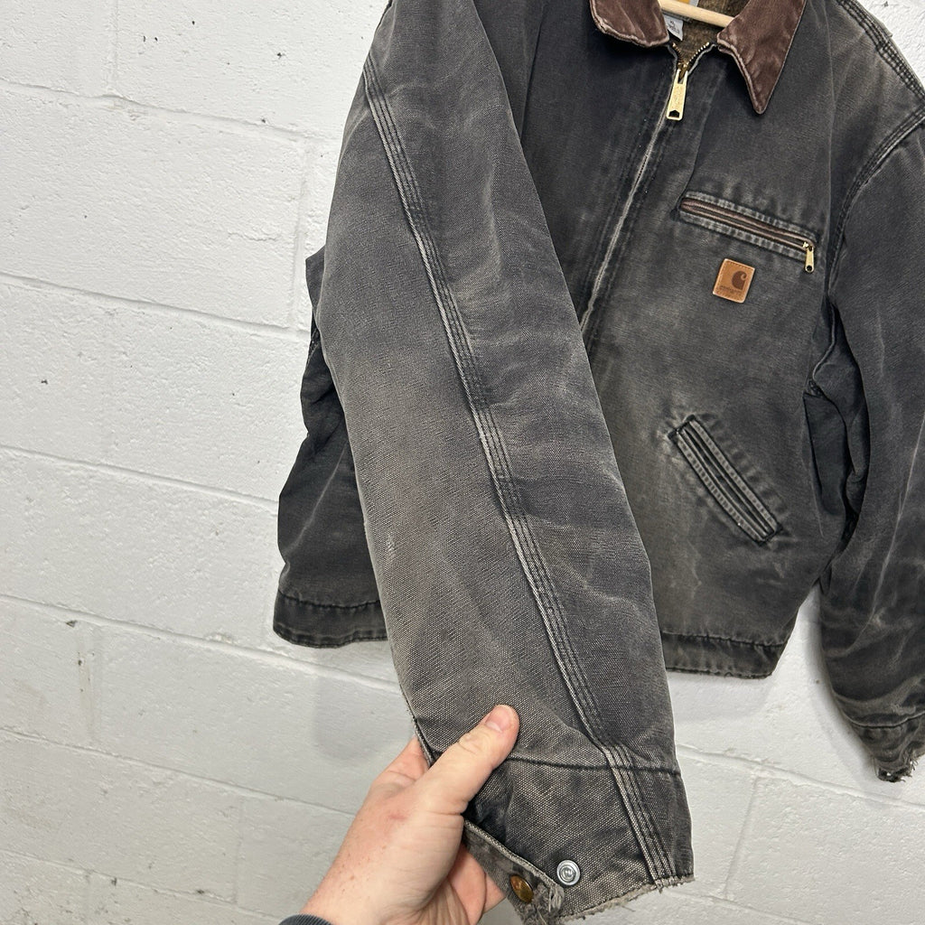 Vintage Distressed Blanketed Carhartt Detroit Jacket “Black” J97 BLK Men’s XL