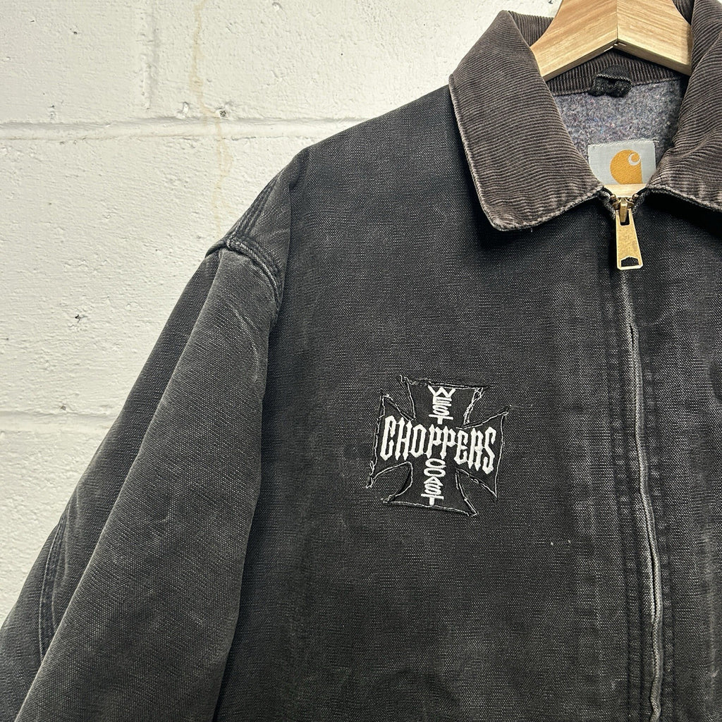 VTG Carhartt Blanket-Lined Detroit Jacket “Black” J01 BLK West Coast Choppers
