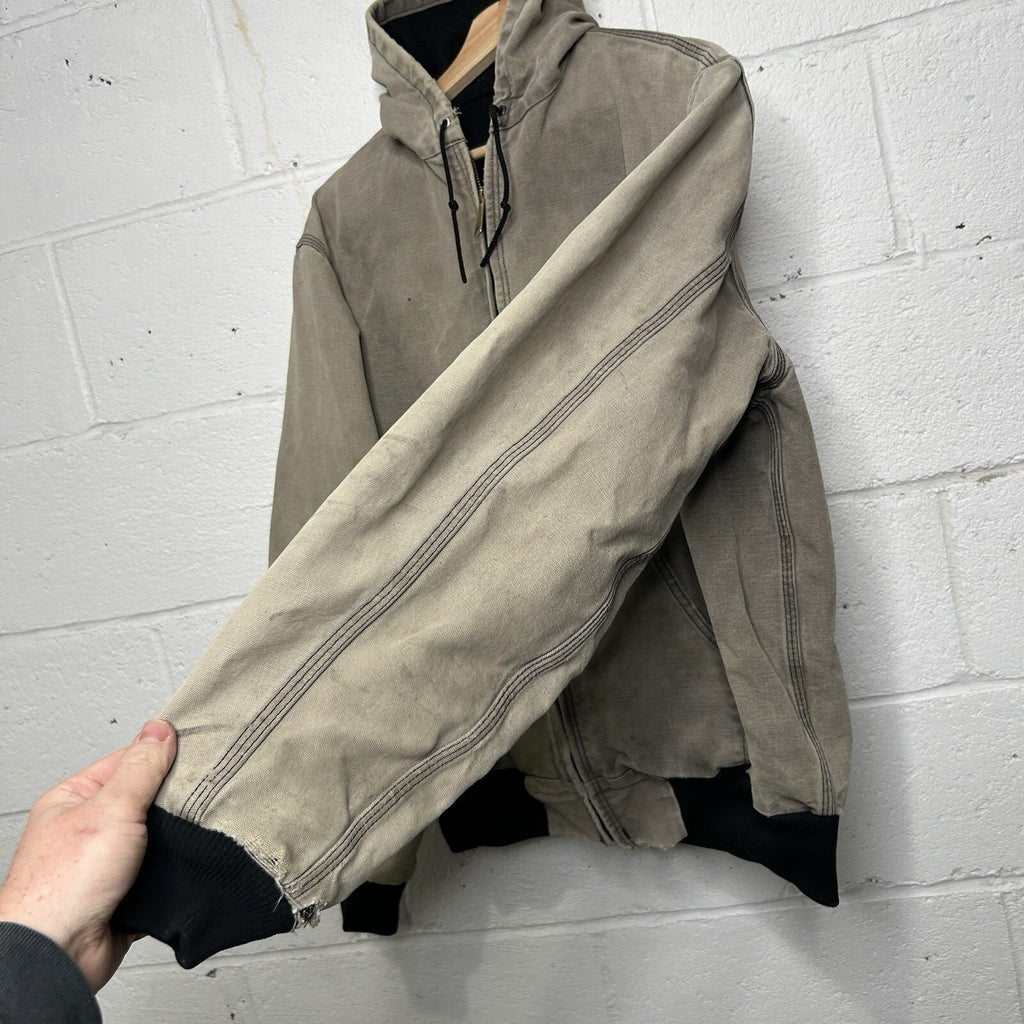 Faded Vintage Carhartt Thermal-Lined Hooded Active Jacket “Black” Men’s Small