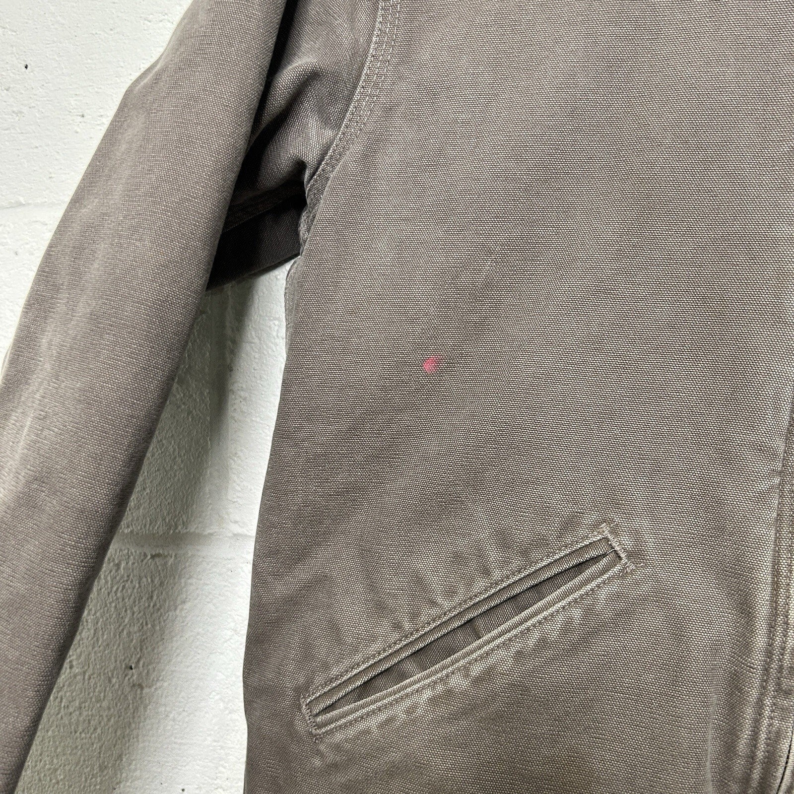 Carhartt Sherpa-Lined Hooded Detroit Jacket “Taupe Grey”