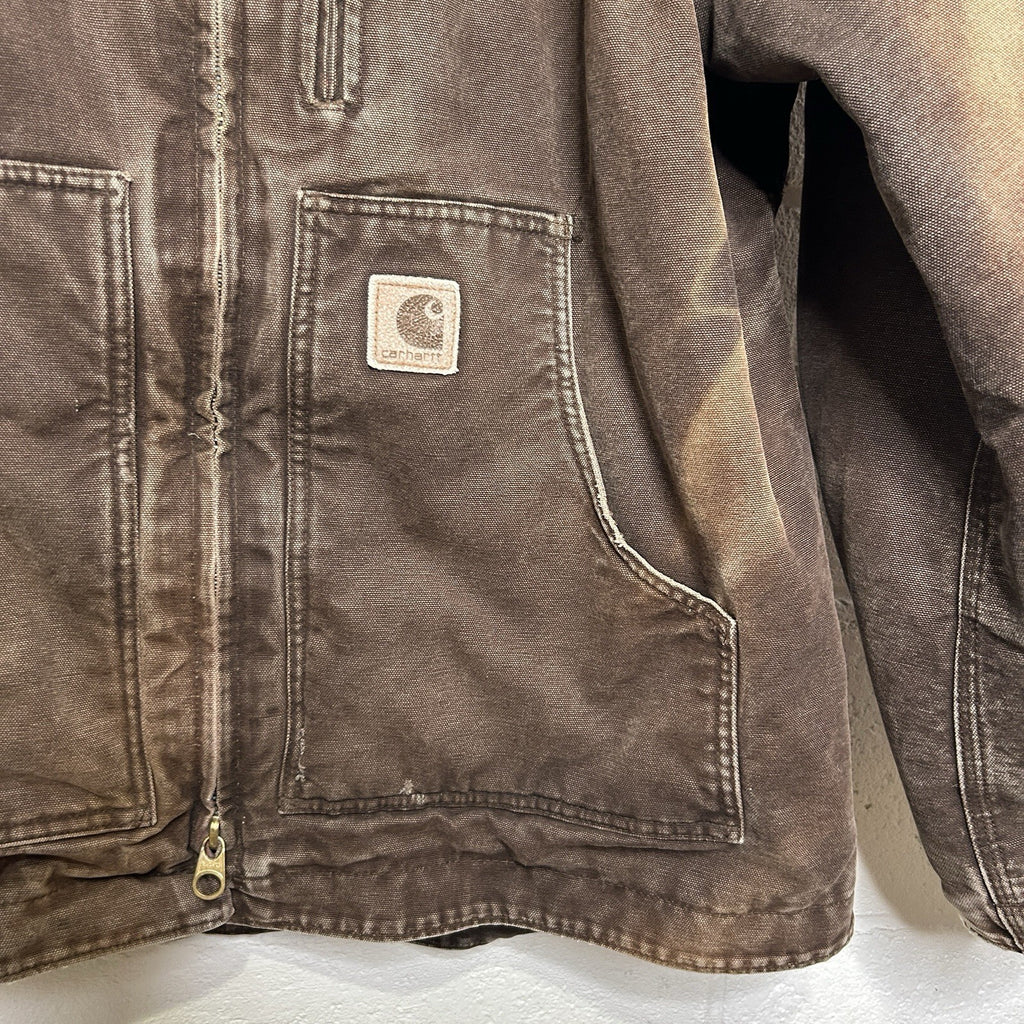 Vintage Carhartt Sherpa-Lined Ridge Jacket “Dark Brown” C61 DKB Men’s X-Large