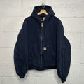Carhartt Quilted Hooded Active Jacket “Dark Navy” J140 DNY Men’s Large