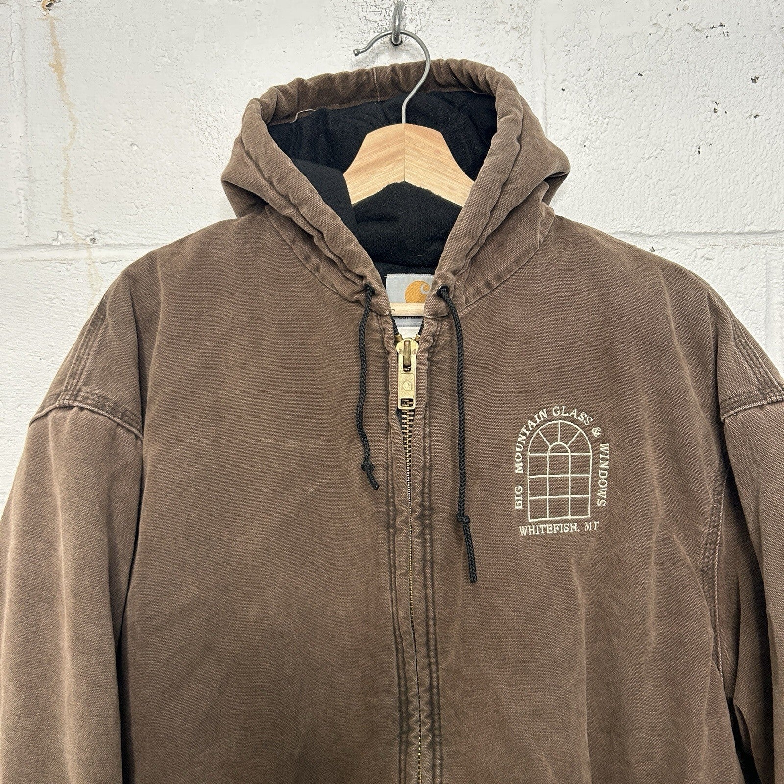 Vintage Carhartt Quilted Hooded Active Jacket “Chestnut” J68 CHT Men’s X-Large