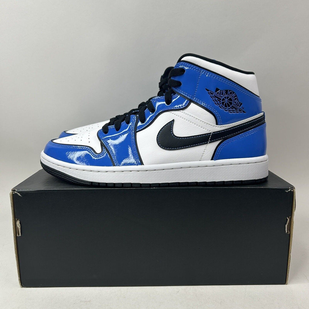 Nike Shoes Air Jordan 1 Mid Retro “Signal Blue” DD6834-402 Men’s 9 Worn