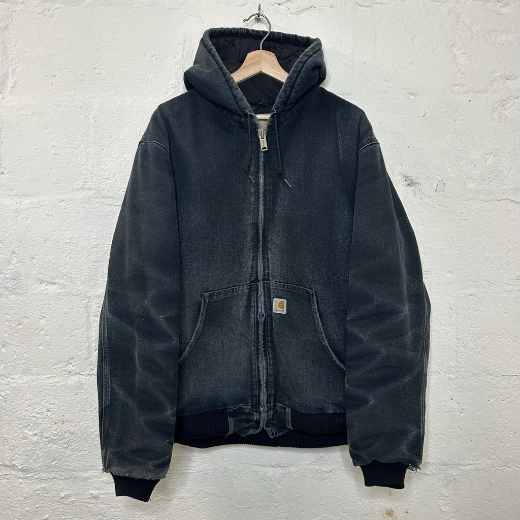 Vintage Carhartt Quilted Hooded Active Jacket “Black” J140 BLK Men’s Large