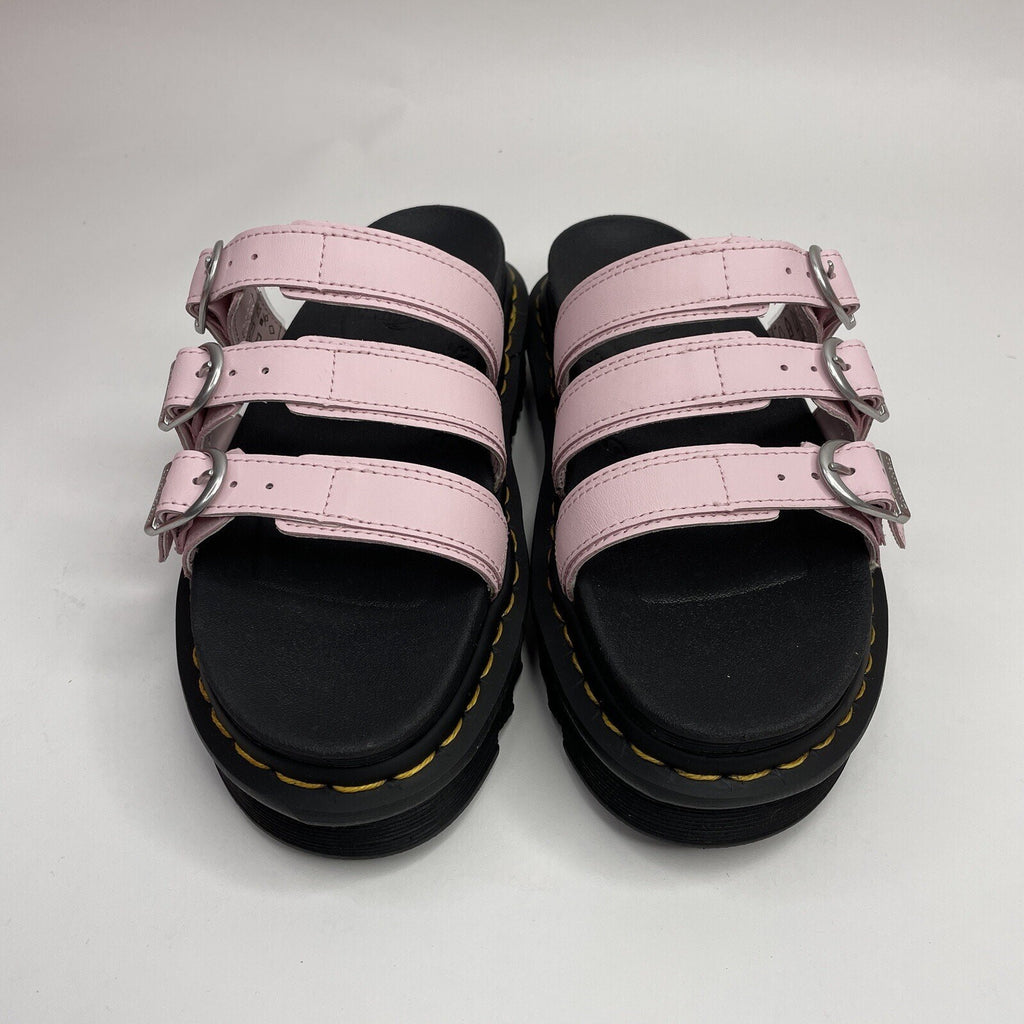 Dr. Martens Blaire Platform Slides Sandals Pink Black AW004 Women Size 7