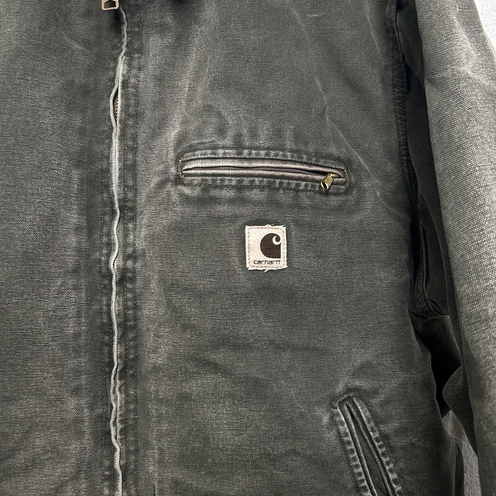 Vintage Carhartt Blanket-Lined Detroit Jacket “Moss Green” J97 MOS Men’s X-Large