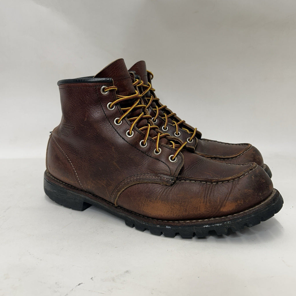 Red Wing Roughneck 6-inch Moc Work Boots “Dark Brown” 8146 Men’s 12D Worn