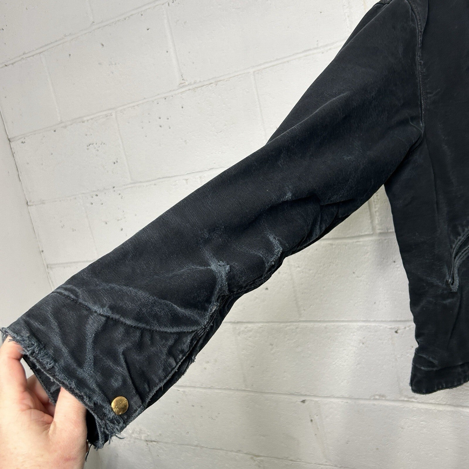 Vintage Carhartt Blanket-Lined Detroit Jacket “Black” Leupold J001 BLK Men’s L