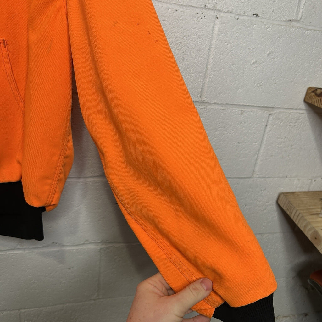 Vintage Carhartt Hooded Active Jacket “Blaze Orange” JRW09 Men’s Medium
