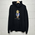 Polo Ralph Lauren Cowboy Ranch Polo Bear Fleece Hoodie “Black” Men’s 2XL Worn