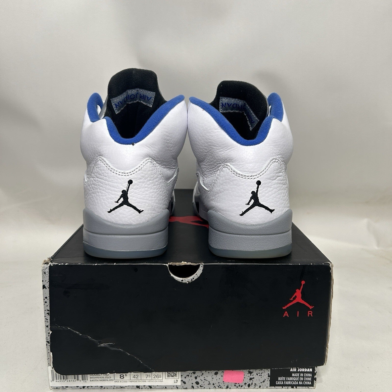 Nike Air Jordan 5 Retro “Stealth 2.0/White Blue Grey” DD0587-140 Men’s 8.5 Worn