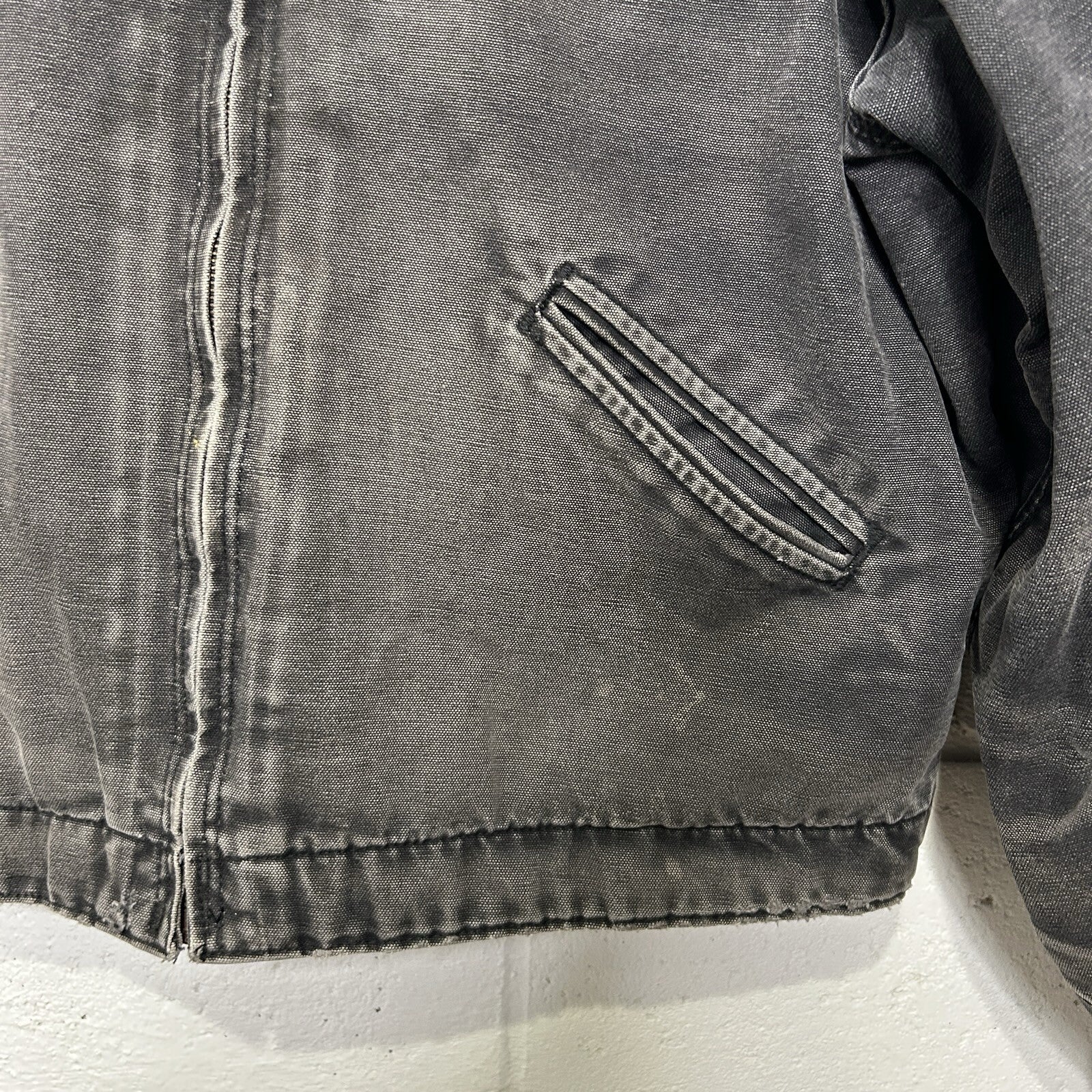 Vintage Distressed Blanketed Carhartt Detroit Jacket “Black” J97 BLK Men’s XL
