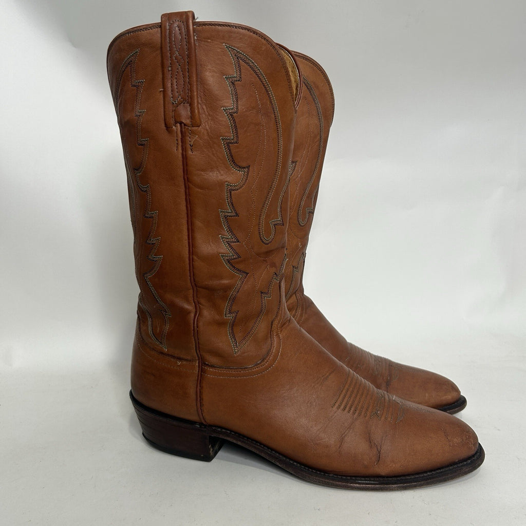 Vintage Lucchese 1883 Cowboy Boots Style 1505 Men’s 10.5D Needs Repaired